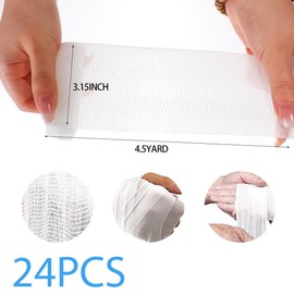 Gauze Bandage Rolls for Dressing All Types of Wounds Breathable Gauze Wrap 24 Pack