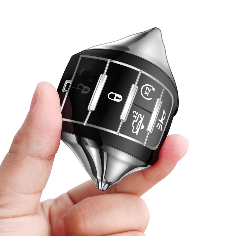 Tukellen for Dodge Key Fob Cover Soft TPU Full Protection