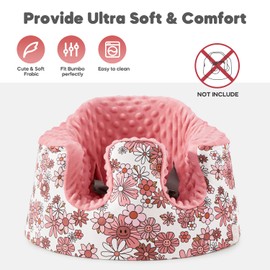 Seat Cover Compatible with Bumbo, Booster Seats Accessories, Soft Breathable Cover for Baby Girl Boy, Cover Only