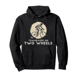Trailblazer on Two Wheels Cycling Adventure Pullover Hoodie
