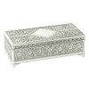 Sophia JTB100 Silver Plated Trinket Box in Antique Style With