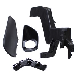 Roneeson Front Passenger Side Headlight Mounting Bracket and Bumper Filler Bracket Fog Light Cover for Jeep Grand Cherokee 2011 2012 2013