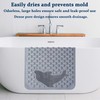 21.6"x33.5" Non Slip Shower Mat with Suction Cups, Drain Holes