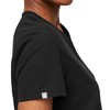 FIGS Casma Three-Pocket Scrub Top for Women – Black, XS