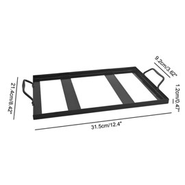BESPORTBLE Cooking Salt Plate Tray for Grill Stainless Steel Salt Plate Holder Durable Smooth Surface