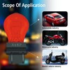 Rafeal Auto 3157 Red Light Bulb 10 Pack,3157red Automotive Brake