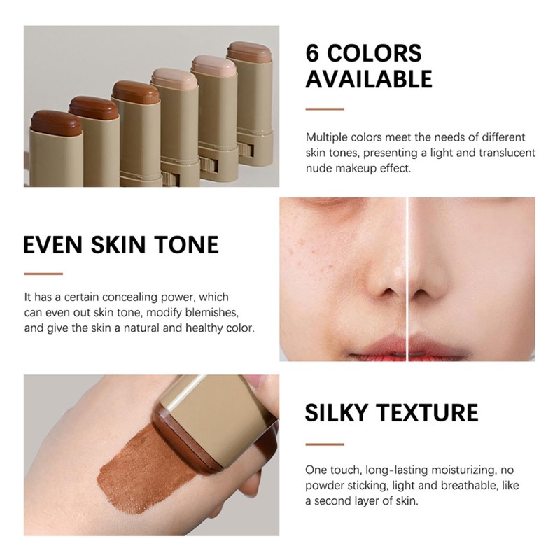 3 Pcs Beauty Balm Serum Boosted Skin Tint Foundation Stick