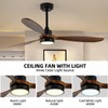 GESUM 52" Outdoor Ceiling Fan With Light, 6 Speeds, Remote