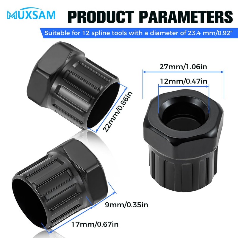 MUXSAM 6PCS Bike Freewheel Remover Bicycle Freewheel Removal Tool,Bike Cassette