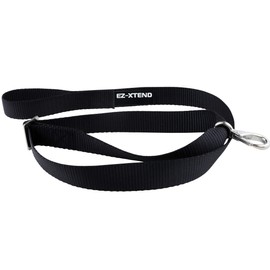 EZ-Xtend Premium Adjustable Bimini Top Strap with Loop and Single Snap Hook Stainless Steel Boat Bimini Top Hardware, Pontoon Boat Accessories Canopy Replacement Straps (Package of 1, Black 28"- 44")