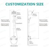 Aolemi Wall Mount Outdoor Shower Kit,Outdoor Shower Fixtures Faucet System