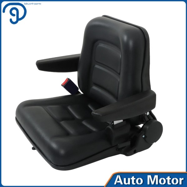 labwork Tractor Forklift Seat Excavator Universal Adjustable Backrest Armrest Safty