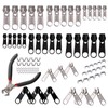 Eokeey Replacement Zip Set, 85 Pieces Zip Repair Kit, 3