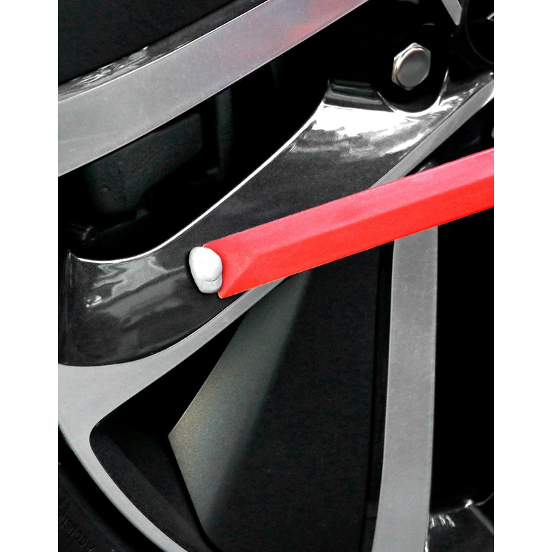 QWORK Plastic Chisel Scraper Set, 3/4", 7/8", 1", 1-1/2" Chemical