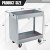 2 Tray Tool Cart, 400 LBS Capacity Rolling Tool Carts
