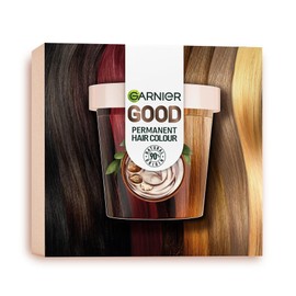 Garnier GOOD Permanent Coloring, Premium Kit, Permanent Dye, For Intense and Brilliant Color, Up to 8 Weeks, Without Ammonia, Colour: 7.0 Almond Dark Blonde