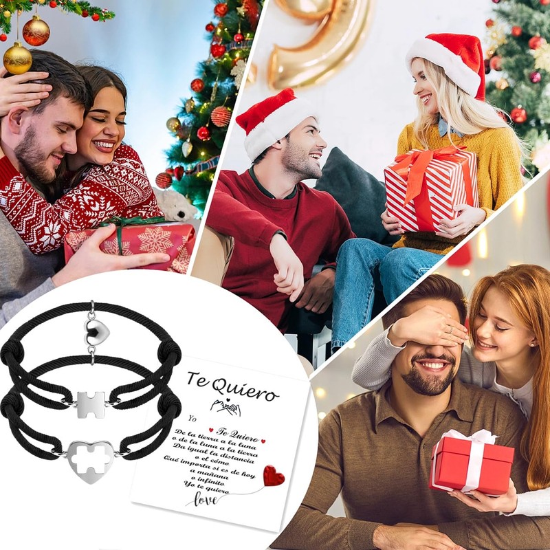 Gkmamrg Partner Bracelets for Connected, Stainless Steel