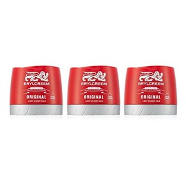 Brylcreem Original Light Gloss Hold Men's Hair Styling Cream, Red, 150 ml, Pack of 3