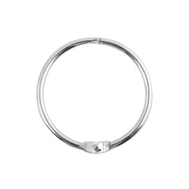 Spirella Ringo Shower Curtain Rings Pack of 12 Chrome Small Fits All Standard Shower Curtain Rods Brushed Silver Grey