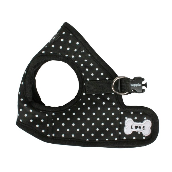 Puppia Dotty Harness B, Large, Black