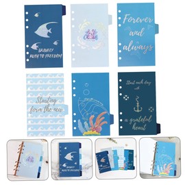 COHEALI 6pcs Binder Dividers School Paper Dividers Organizer Refill Bible Study Supplies