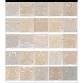 40 Pack Laser Cut 4" Clear Acrylic Blank Shapes Smooth Edge Transparent Plexiglass Designs 1/8 inch (3 mm) with or without Holes DIY Crafts Keychains Jewelry Gift Tags (PINEAPPLE, No Hole)