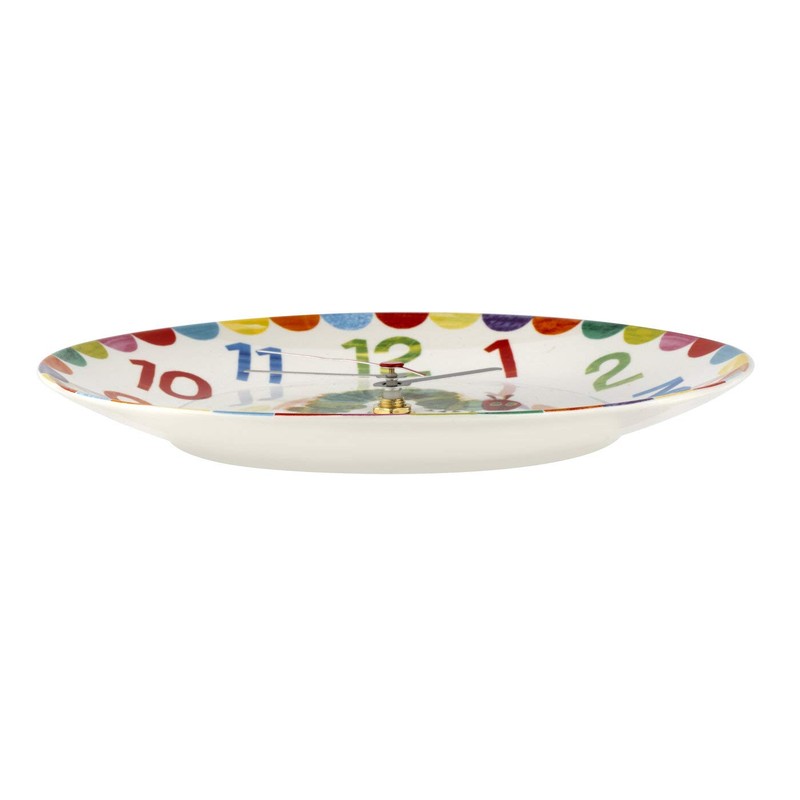 Portmeirion VHC79180-XD The Very Hungry Caterpillar Clock, Yellow, Green and
