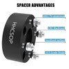 HHCSOP 4x4 Golf Cart Wheel Spacers, 2 inch ATV Wheel