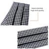 HISDERN Tie Scarf Black and White Men's Wedding Ascot Tie