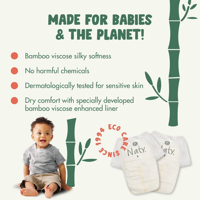 Naty Bamboo Viscose Training Pants – Silky Soft, Potty Training