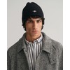 GANT Unisex Shield Wool Beanie Hat, black