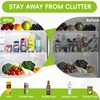 Soda Can Dispenser for Refrigerator,Self-Pushing Drink Organizer for Fridge, Width