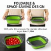 Collapsible Colander Lightweight Food Strainer Space Saving 24cm Collapsible Strainer