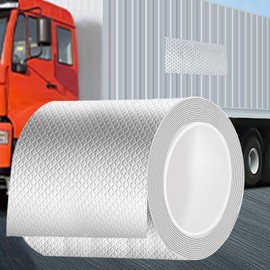 KAIYUER Butyl Tape Waterproof Tape,Aluminum Foil Tape Butyl Sealant Tape for RV Awning Repair, Window, Silicone, Boat and Pipe Sealing, Glass & EDPM Rubber Roof Patching, Silver,6 Inchx16.4 Feet