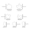 Mini Fall Cookie Cutter Set, 7 Pcs Removable Mini Pumpkin,