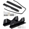 Racewill Universal Racing Seat Bracket with Seat Slider, Side Mounting