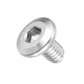 METALLIXITY Flat Head Hex Socket Cap Screws Bolts(M4-0.7x6) 100Pcs, 304 Stainless Steel Hex Socket Furniture Bolts Screws - for Furniture Woodworking Project, Silver Tone