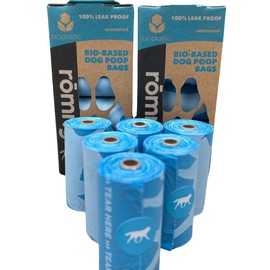 Superior Dog Waste Bags, Premium Dog Poop Bags, Extra Thick & Leak-Proof, Disposable Pet Waste Bags, Cornstarch Blend, Eco-Friendly & Unscented, Fits All Standard Dispenser, 24 Rolls (360 Bags), Blue