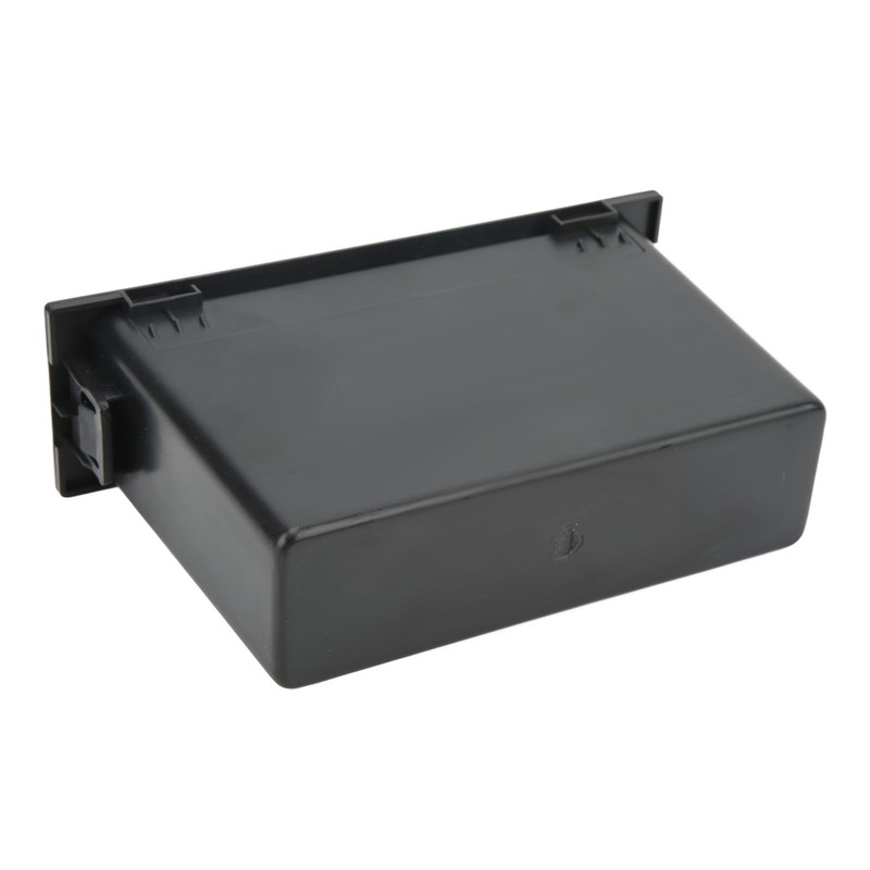Car Stereo Radio Storage Box Black Large Storage Space Dash