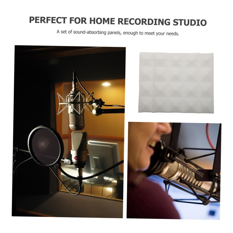CORHAD Soundproofing Foam White Soundproofing Panels 5cm Sound Absorbing Cotton
