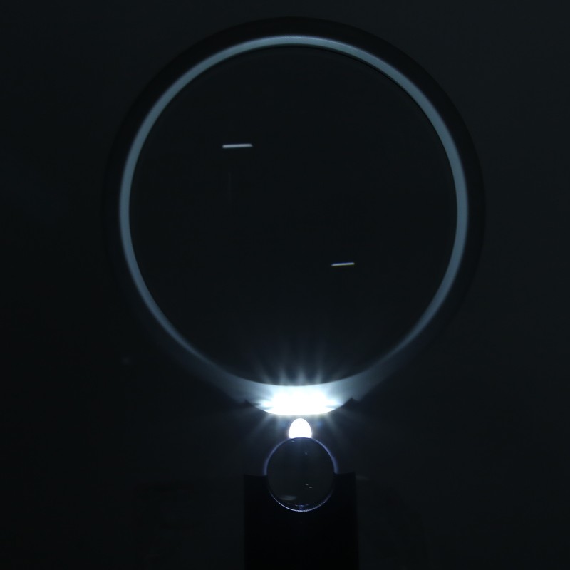 Reading Handheld Magnifying Glass Battery Powered 4LED 4X 30X Lens