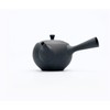 Azmaya Tokoname Teapot - Black Unglazed Ceramic 225ml Round Kyusu