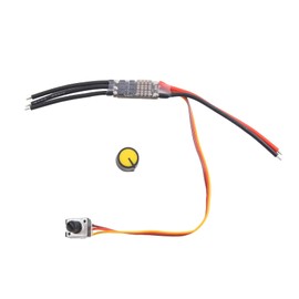 Exqufood DC 7-26V Three-Phase Brushless Motor Driver DC Motor Drive Board Speed Controller Regulator with Potentiometer Easy Install Easy to Use (20A)