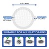 Disposable Hair Catcher Shower Drain Mesh Stickers, 35 Pack
