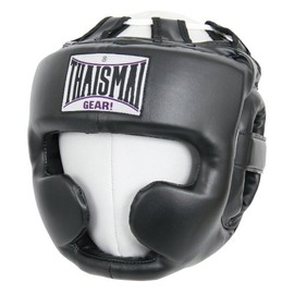 ISAMI BX-90 Taisamai PU Head Guard //Isami Headgear Protector Kids Chin Guard Boxing Kickboxing Sparring (Medium, Black))