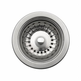 Kraus Kitchen Sink Stainless Steel Drain Assembly with Strainer, Fits Standard 3.5 in. or 4 in. Drain Openings