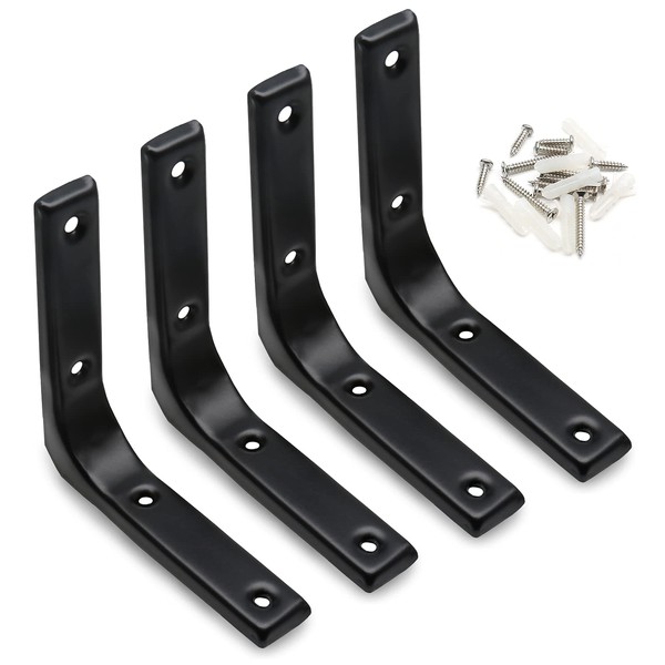 Luomorgo 8 Pack Heavy Duty Shelf Brackets 4 x 4