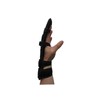 Left Hand ABS Finger Support Bowling Resting Gloves (L, Black/Black)