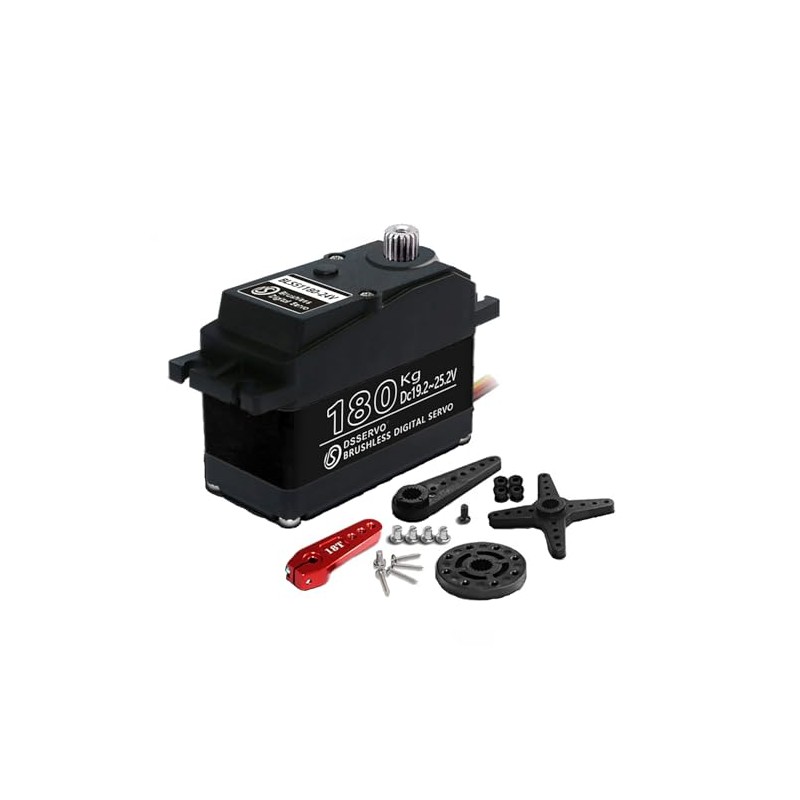 180KG Metal Brushless Digital Servo Waterproof IP67 for 1/5 Redcat