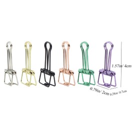 Anller 50 Pack Multi-Purpose Metal Wire Binder Clip Set, Paper Binder Clips, 1.57 Inch, Paper Clips,for Office, Home, School, Small, Gold